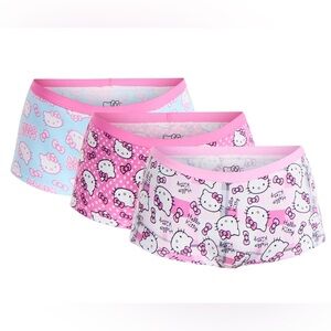Hello Kitty Women’s 3-Pack Boyshort Panties